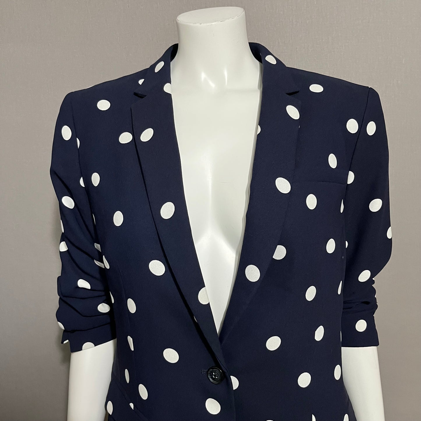 Banana Republic Navy Polka Dot Blazer Sz-14