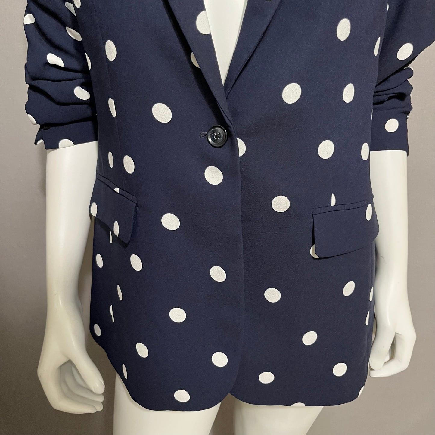 Banana Republic Navy Polka Dot Blazer Sz-14