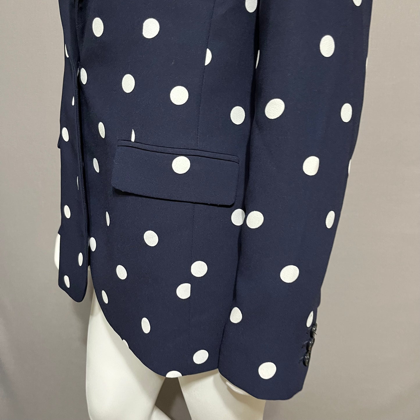 Banana Republic Navy Polka Dot Blazer Sz-14