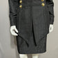 Patricia Rhodes Black Textured With Gold Buttons Skirt Suit Sz-12