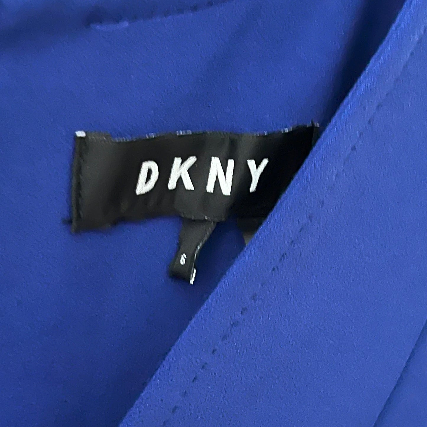 DKNY Cobalt Blue Fit & Flare Dress Sz-6