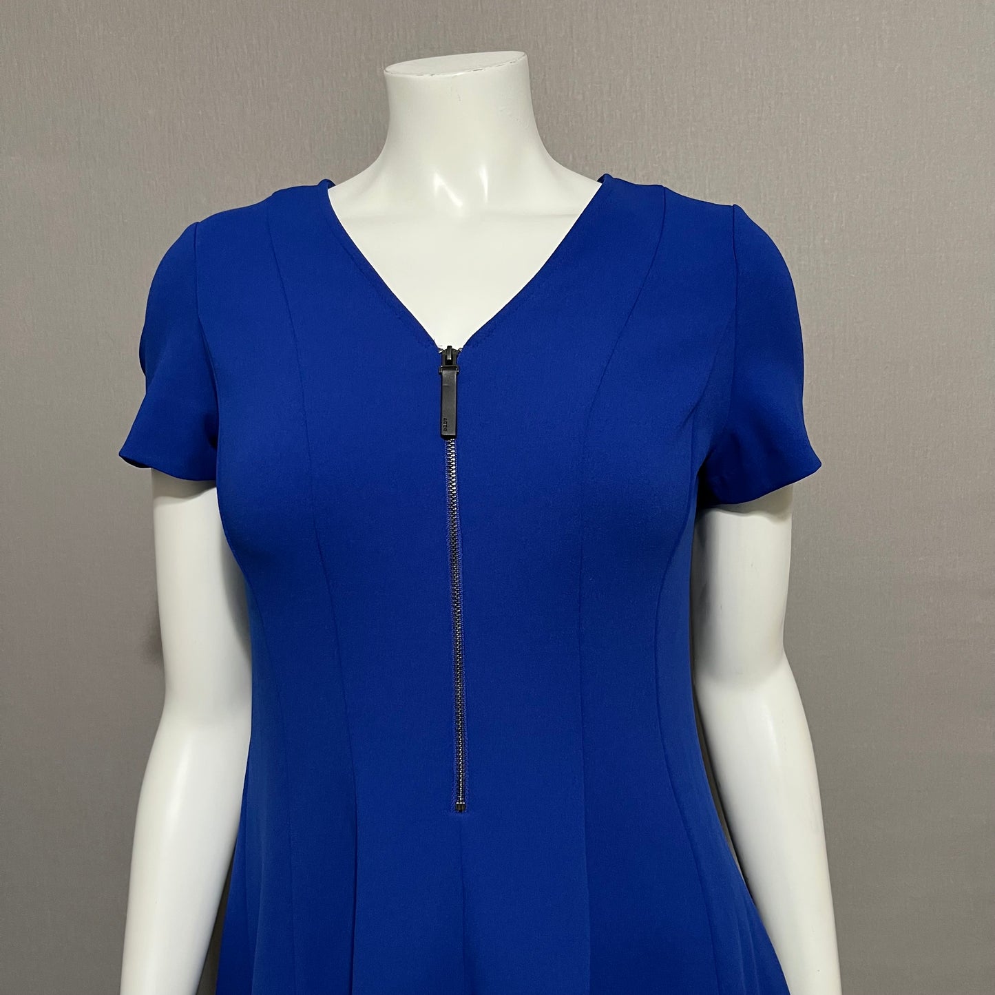 DKNY Cobalt Blue Fit & Flare Dress Sz-6