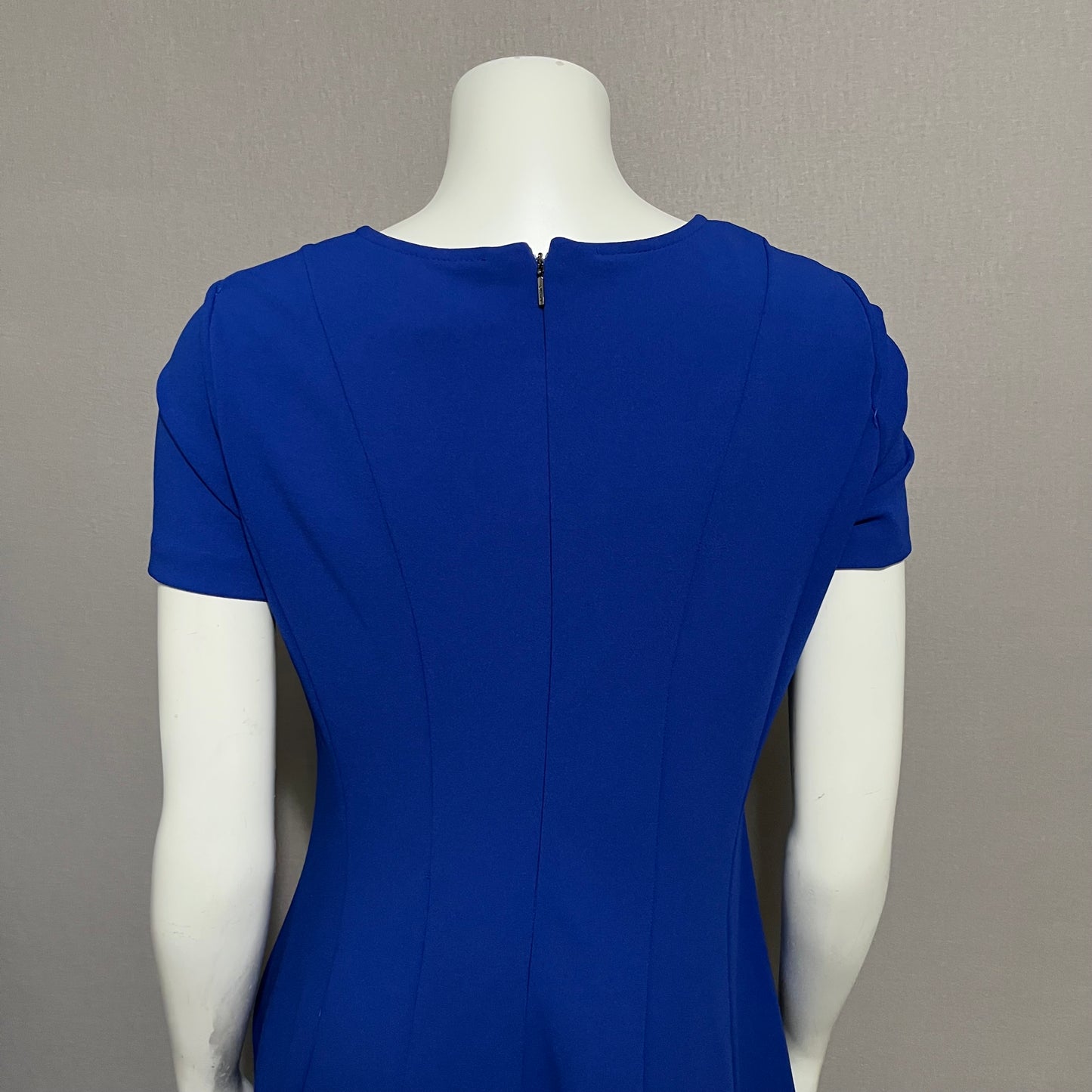 DKNY Cobalt Blue Fit & Flare Dress Sz-6