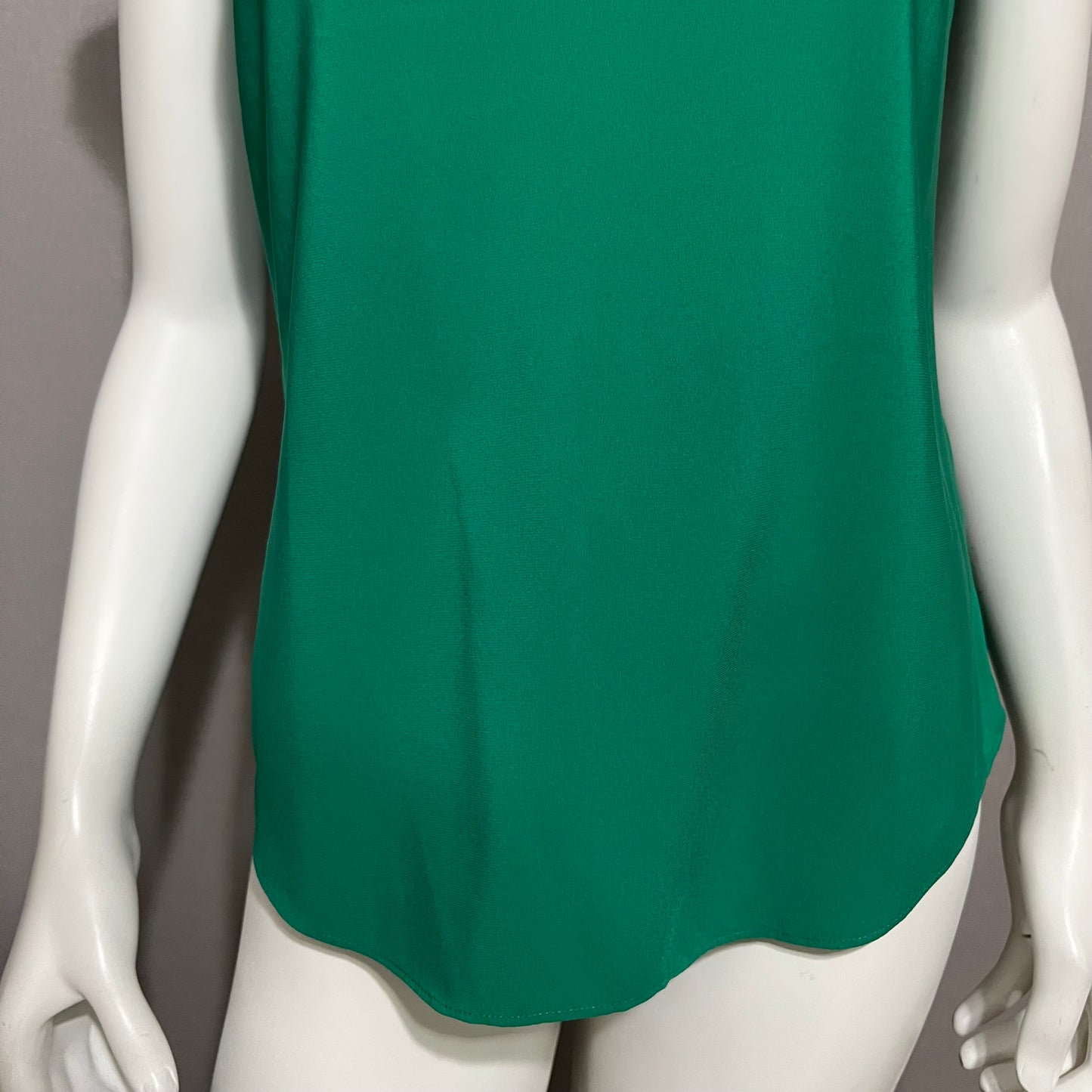 Express Green Satin Short Sleeve Top Sz-Xtra Small