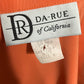 Da Rue Orange Embellished Collar Button Front Shirt Sz-8