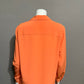 Da Rue Orange Embellished Collar Button Front Shirt Sz-8