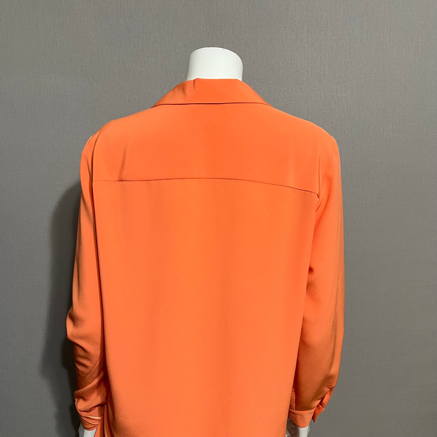 Da Rue Orange Embellished Collar Button Front Shirt Sz-8