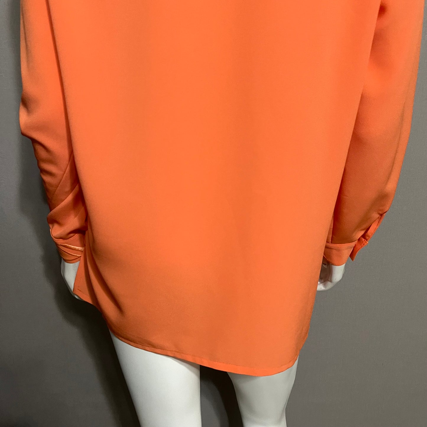 Da Rue Orange Embellished Collar Button Front Shirt Sz-8