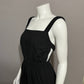 High Botany Black Cotton Cutout Overall Jumpsuit Sz-Small