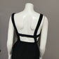High Botany Black Cotton Cutout Overall Jumpsuit Sz-Small