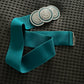 Green With 3 Silver Circle Stretch Belt