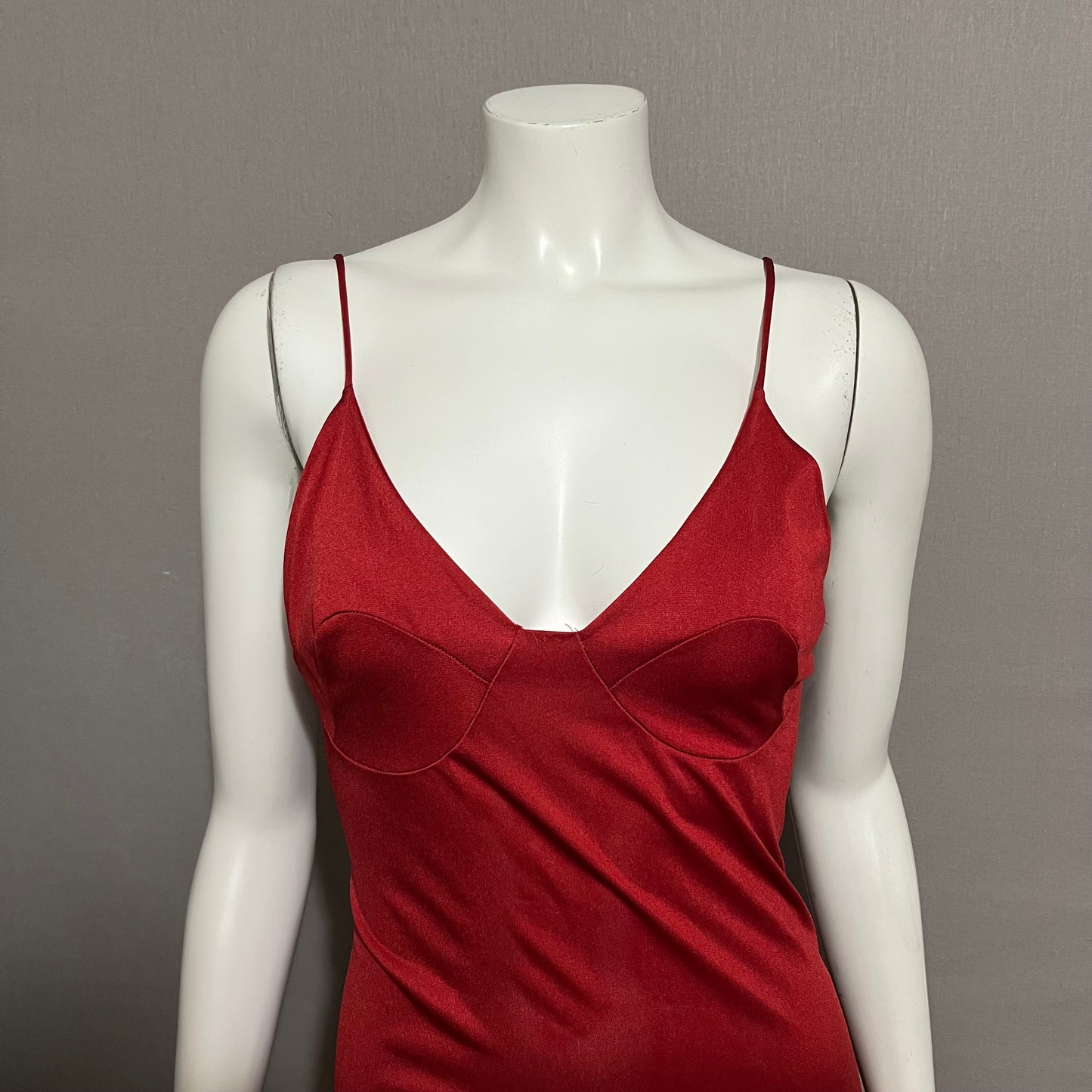 Vintage Rust Red Nightgown Sz-Small/Medium