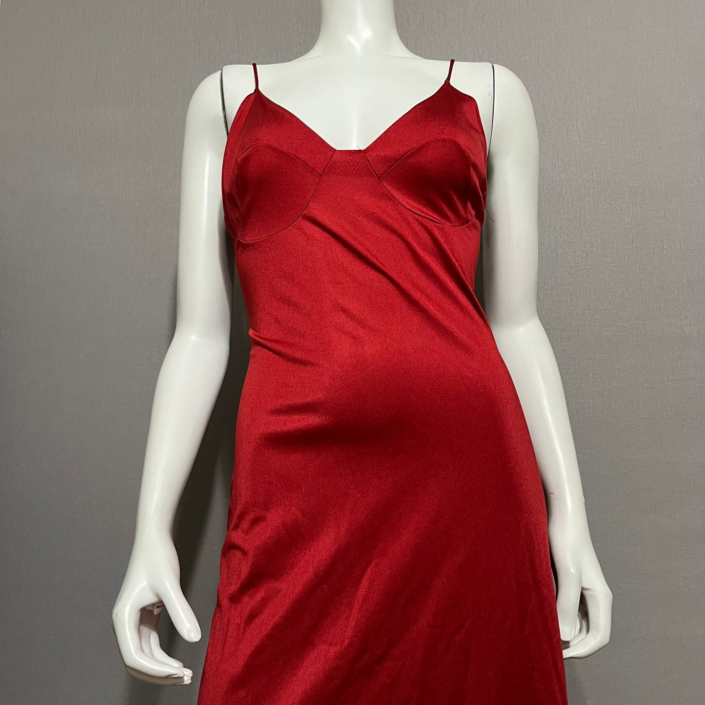 Vintage Rust Red Nightgown Sz-Small/Medium