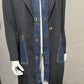 Upcycle Stripe Denim Streetwear Duster Jacket Sz-14