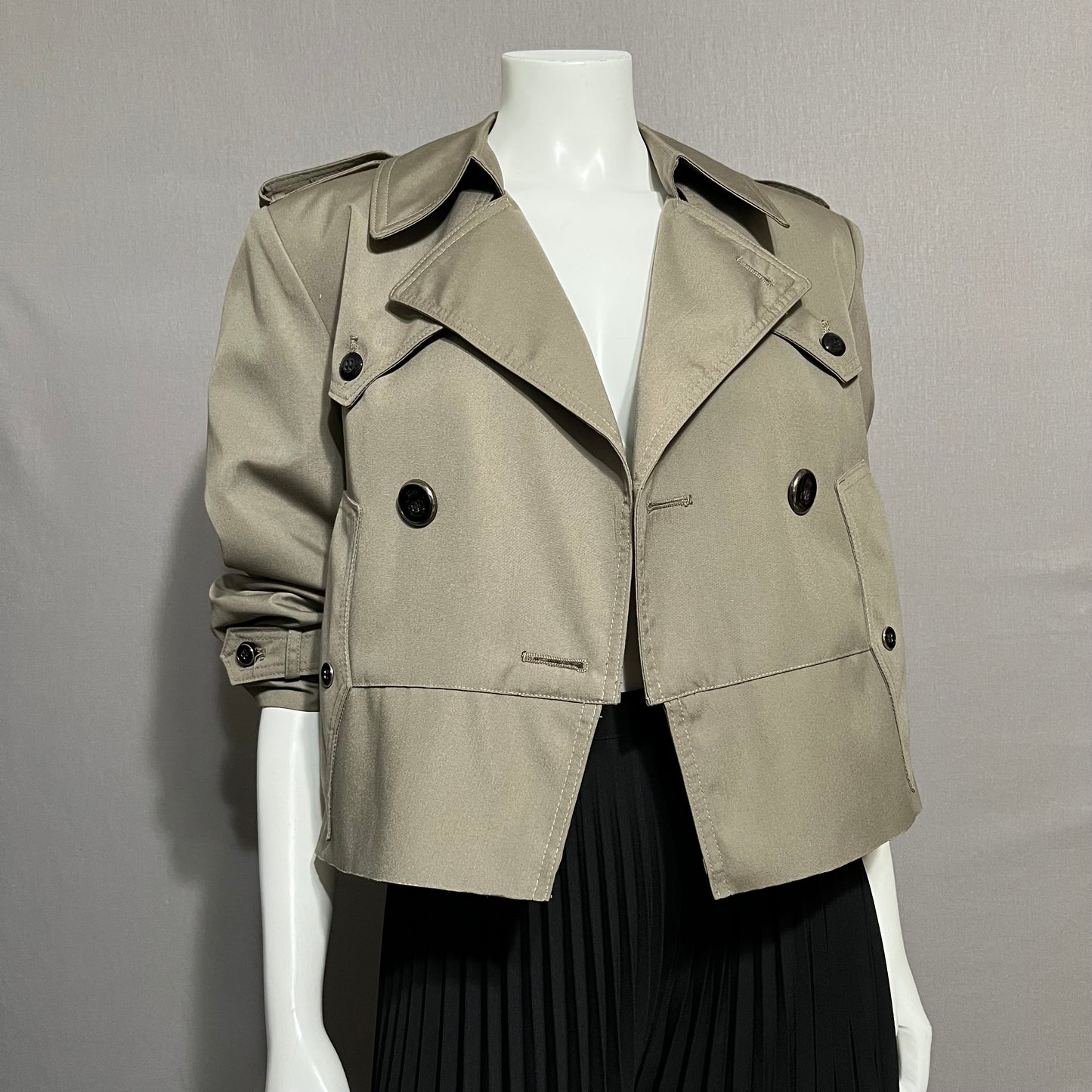 Custom Cropped Trench Jacket