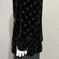 August Max Women Black Velour Silk Blend Blazer Sz-16W