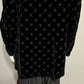 August Max Women Black Velour Silk Blend Blazer Sz-16W