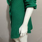 Lauren Ralph Lauren Green 100% Cotton Ribbed Waterfall Sweater Sz-XL