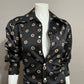 Vintage Despino Black With Dots Blouse Sz-Medium