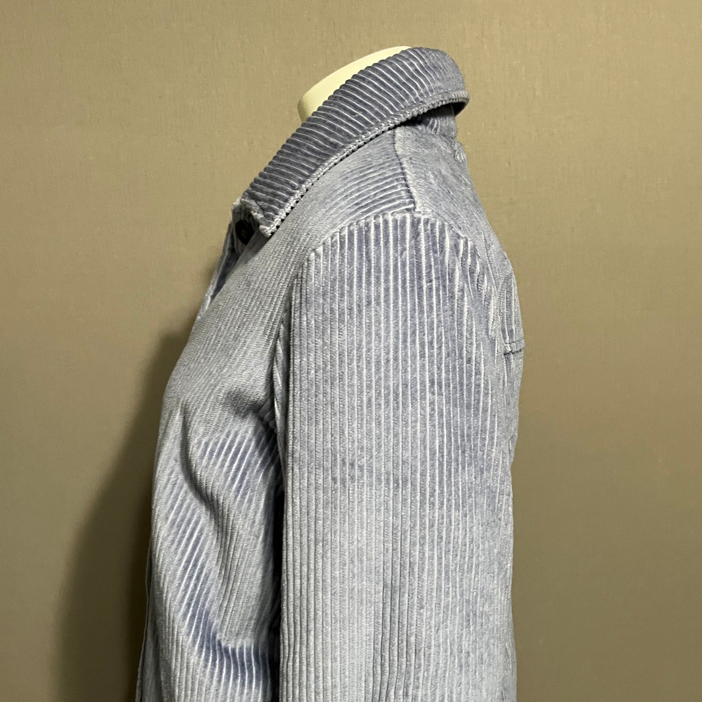 Vintage Blair Ribbed Blue Fleece Jacket Size Medium/Large