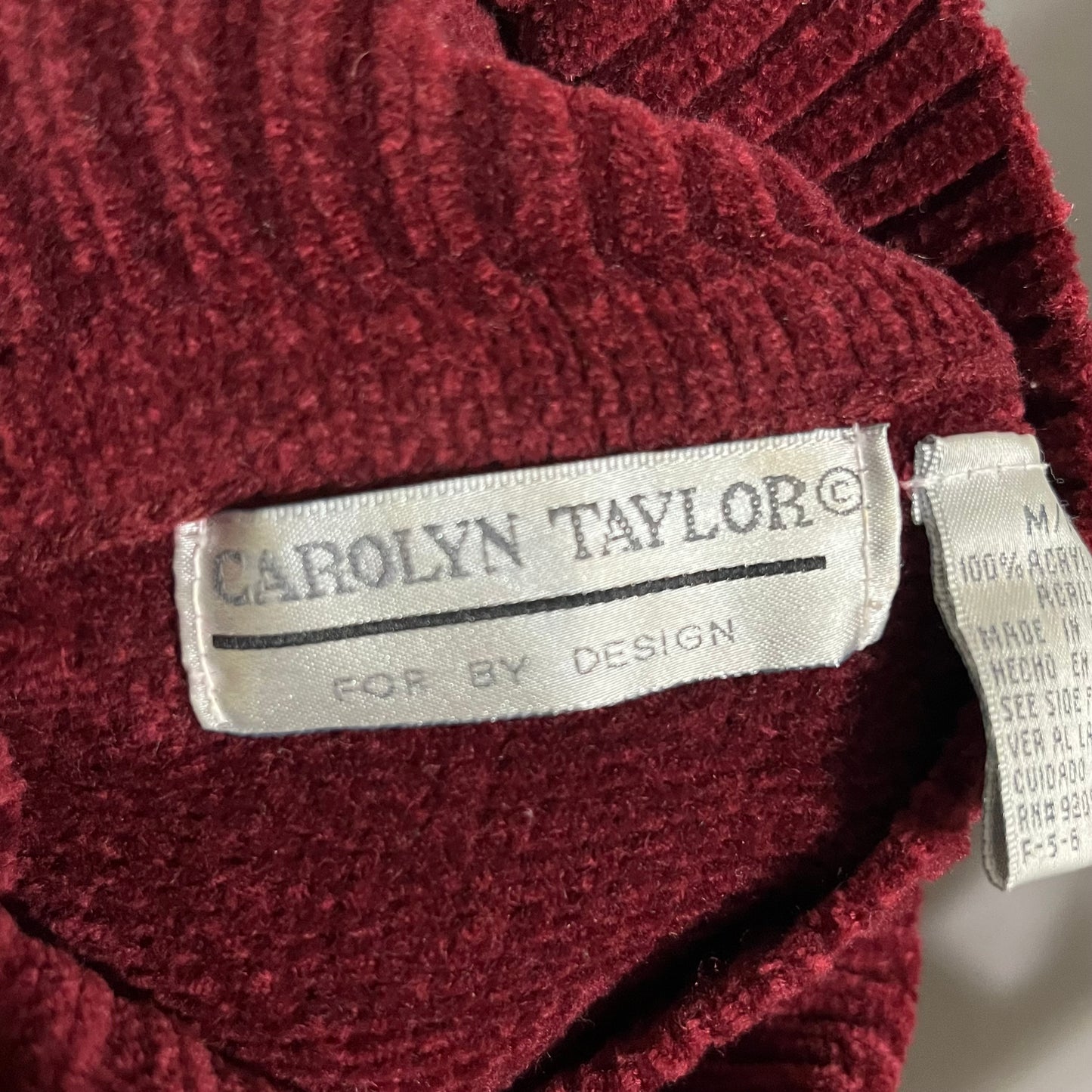 Vintage Carolyn Taylor Fall Themed Turtleneck Sweater Sz-Medium