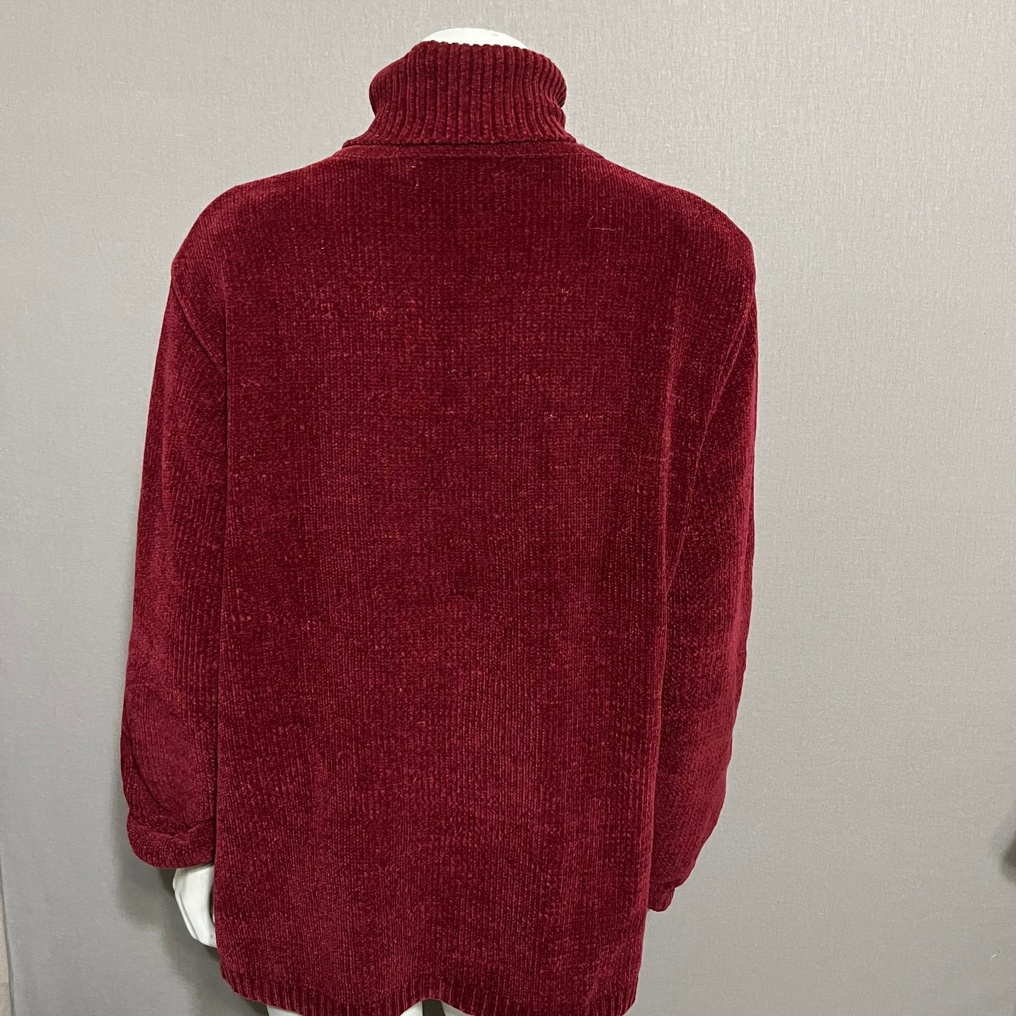 Vintage Carolyn Taylor Fall Themed Turtleneck Sweater Sz-Medium