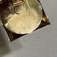 Gold With Black Square Made In Italy  Clip On Earrings