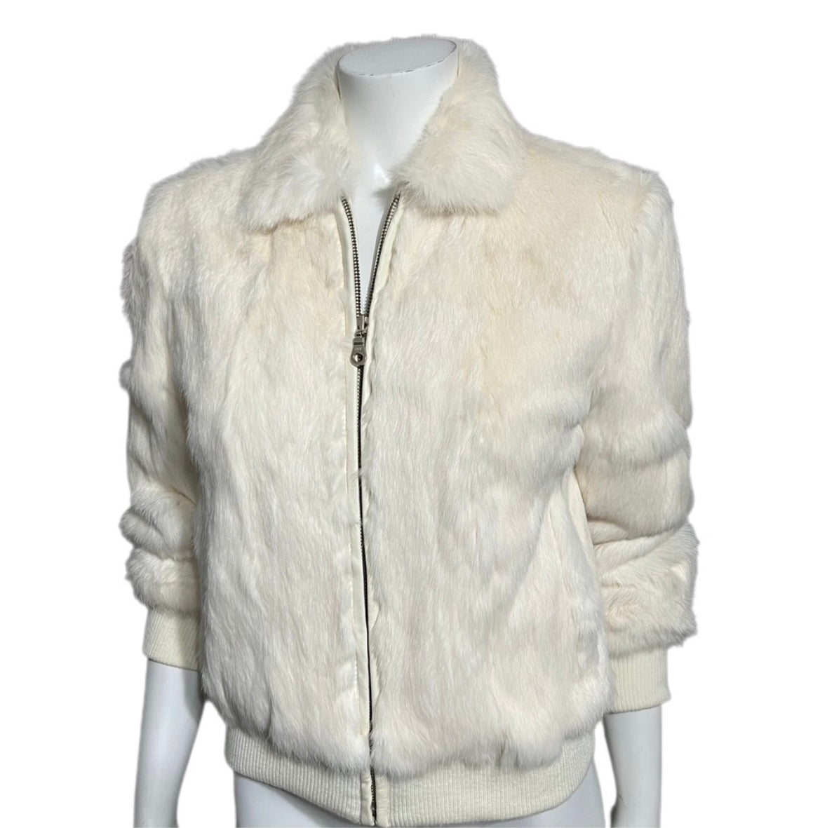 Wilson Rabbit Fur Cropped Jacket Sz-Small