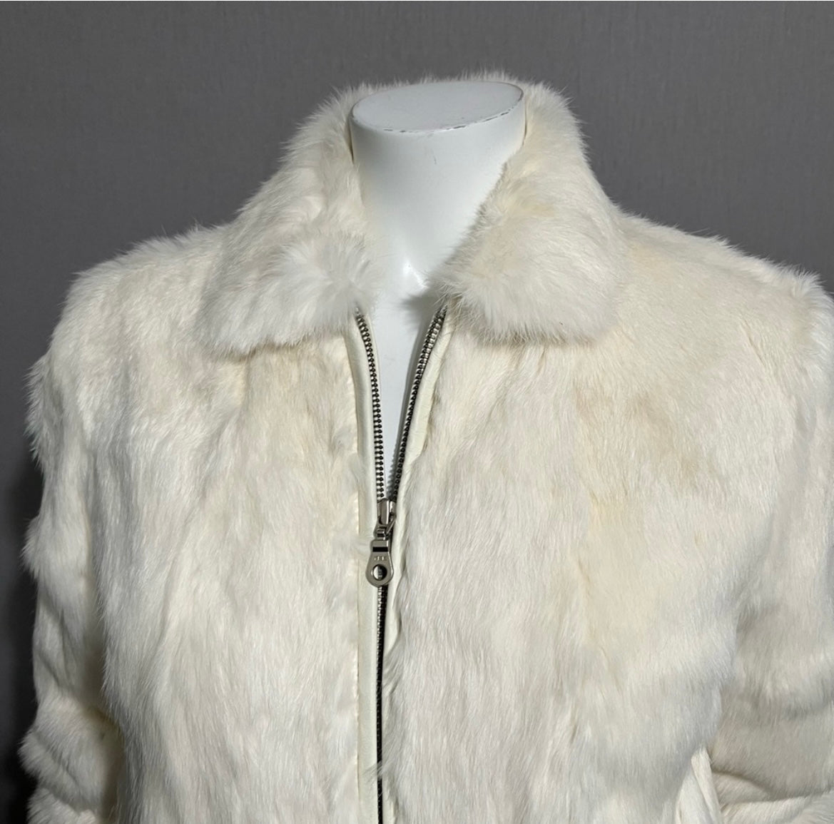 Wilson Rabbit Fur Cropped Jacket Sz-Small