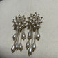 Vintage Pearl With Gold Clip On Earrings