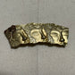 Vintage Gold 3-Face Egyptian Themed Brooch