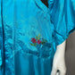 Golden Bee Turquoise With Floral Embroidered Robe Sz-Large #20
