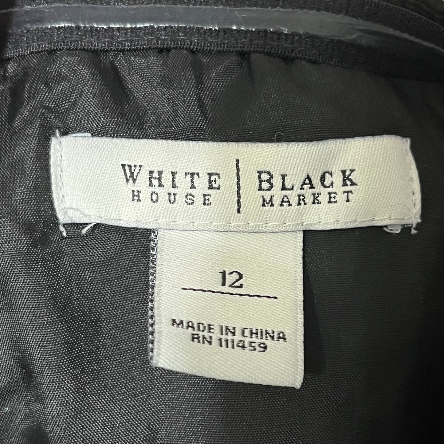 White House Black Market Black Cotton Halter Flowy Dress Sz-12 #37