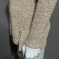 Doncaster Cotton Blend Gold Sparkly V-Neck Sweater Sz-Small