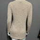 Doncaster Cotton Blend Gold Sparkly V-Neck Sweater Sz-Small