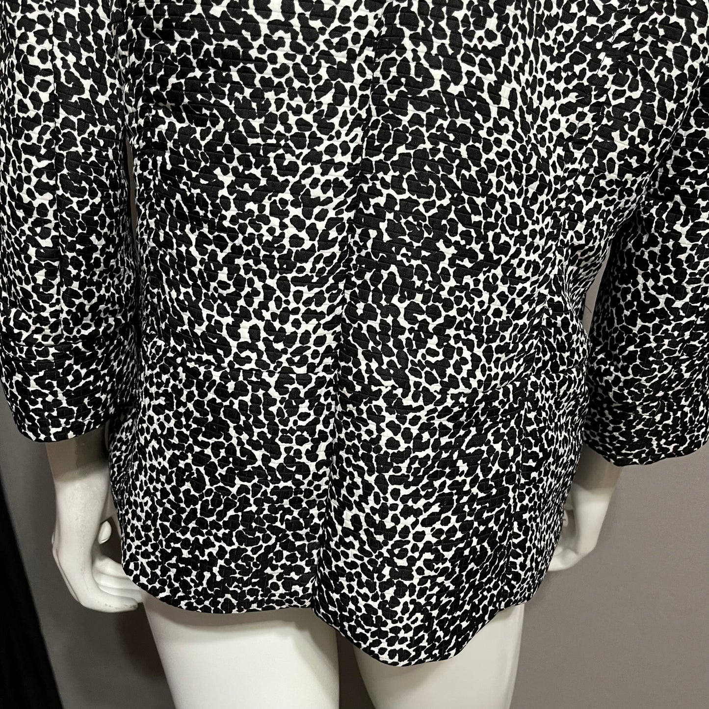 Carole Little Black | White Printed Blazer Size- Large #26