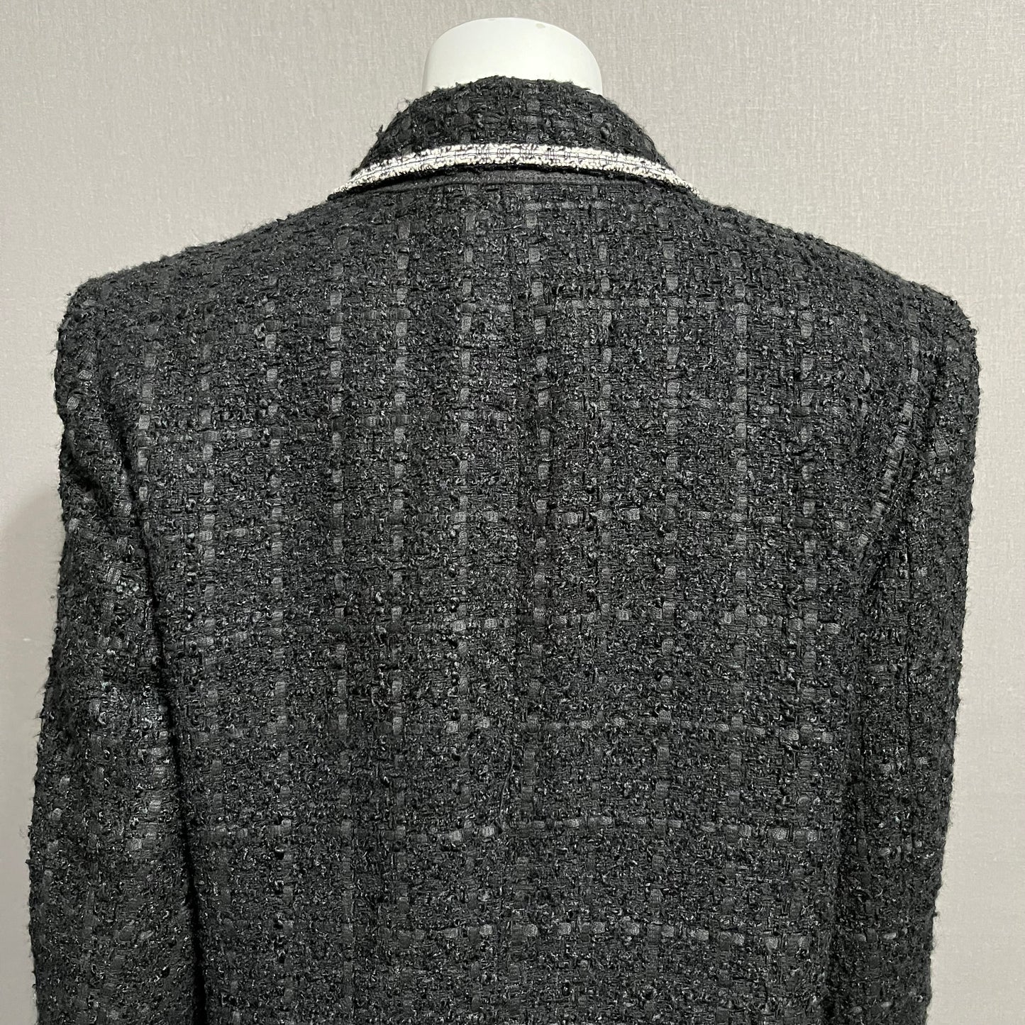 Ann Taylor Black Tweed Blazer Sz-Large