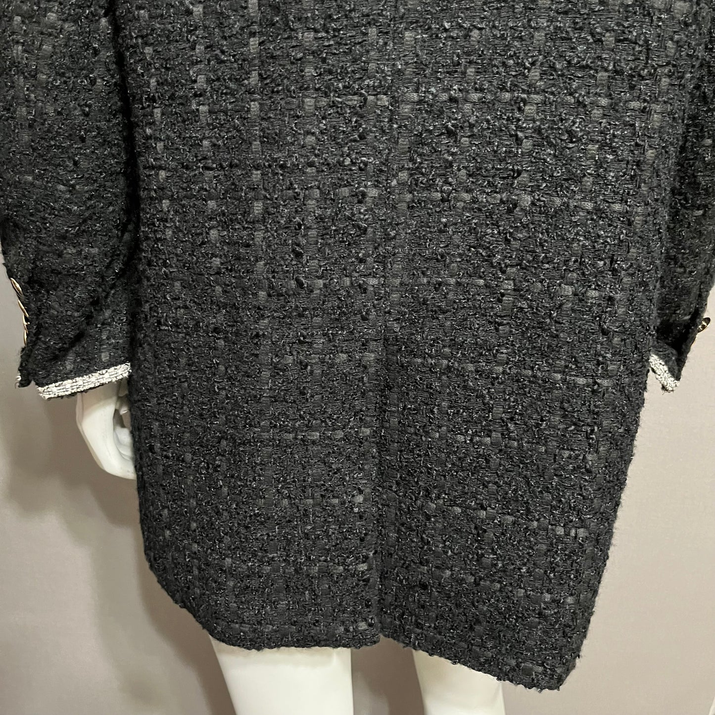 Ann Taylor Black Tweed Blazer Sz-Large