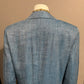 Lands End Blue Linen | Rayon One Button Blazer Sz-8 Tall