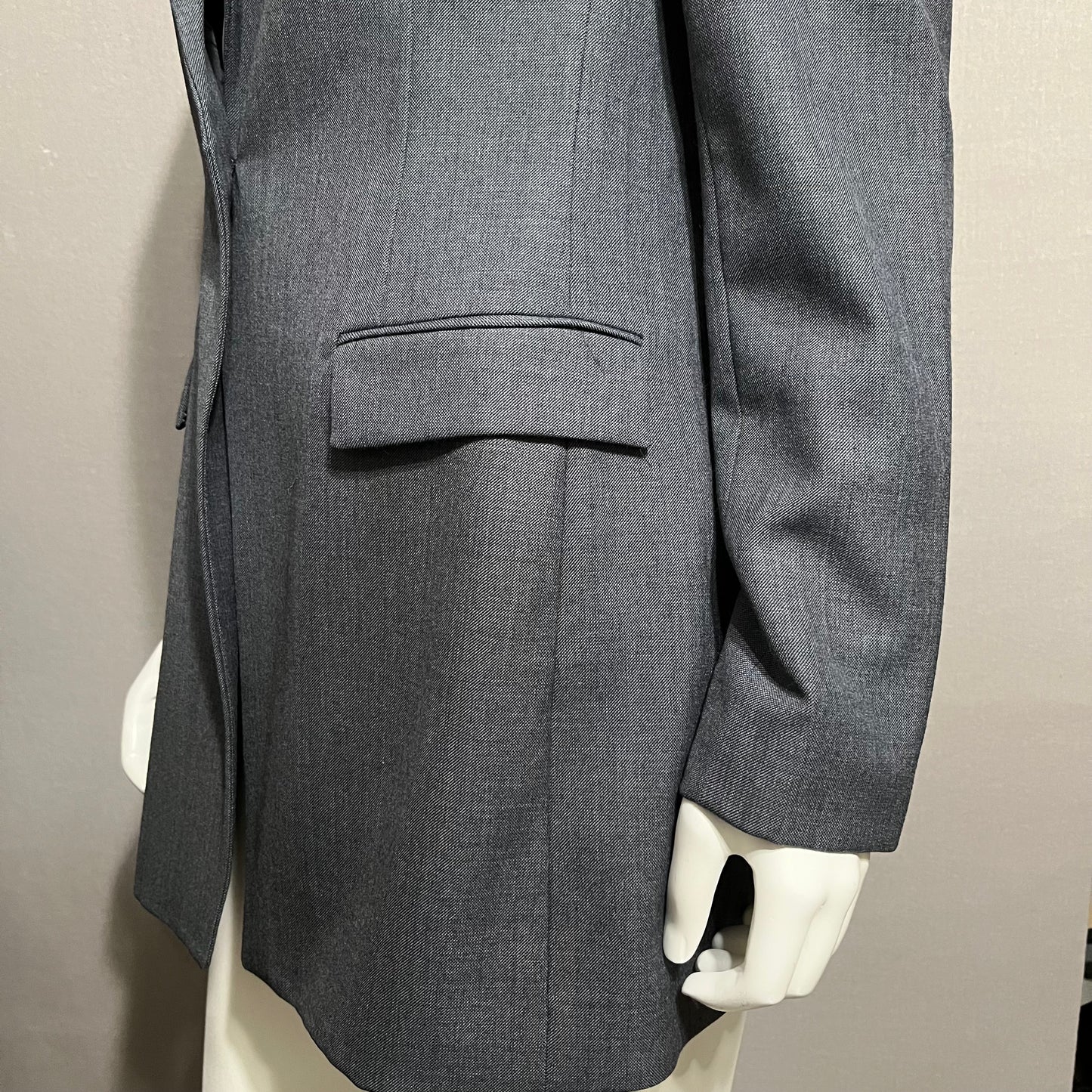 Jones New York 100% Wool Gray Lightweight Career Blazer Sz-10