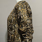 Vintage Austin Reed 100% Silk Brown | Black | Gold  Floral Blazer Sz-10