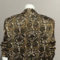 Vintage Austin Reed 100% Silk Brown | Black | Gold  Floral Blazer Sz-10