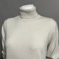 LL Bean 100% Cashmere Oatmeal Turtleneck Sweater Sz-Large