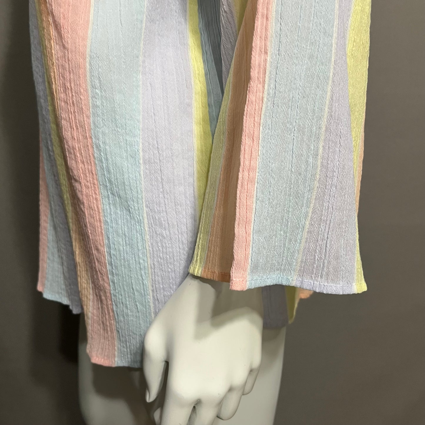 Joseph Pastel Colored Stripe Artsy Top Sz- Medium Large