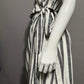 Evereve Cream | Gray Linen | Viscose Wrap Dress Sz-XL