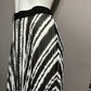 Ann Taylor Black White Pleated Maxi Skirt Sz-Medium/Large