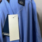 Lands End 100% Cotton Light Blue Button Front Maxi Dress/Duster Sz-Large (14-16)