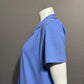 Lands End 100% Cotton Light Blue Button Front Maxi Dress/Duster Sz-Large (14-16)