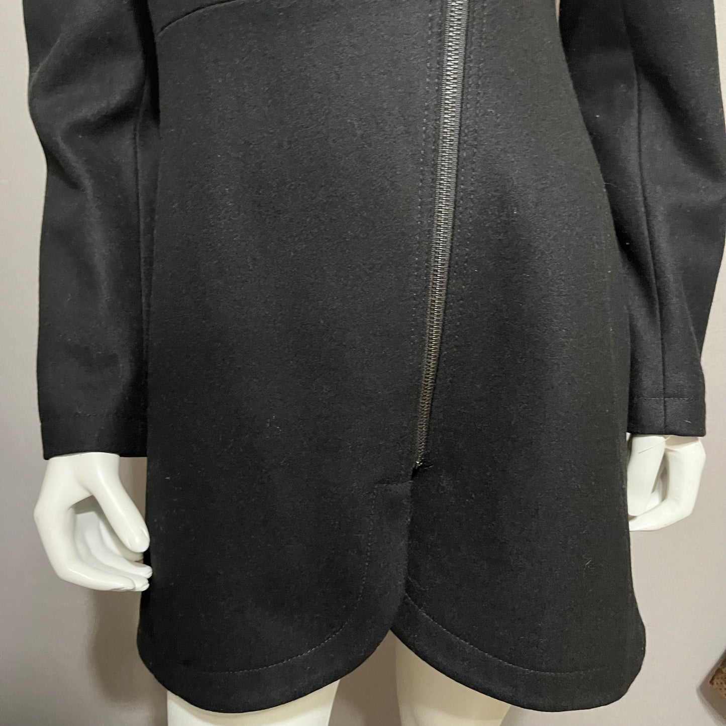 Halogen Zip Up Wool Blend Coat Sz-Small