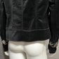 WHBM Black Velvet Gold Embroidery Blazer Size-12